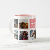 カスタム母の日の写真2トーンのコーヒーマグ ツートーンマグカップ (正面左)