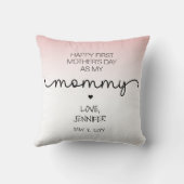 カスタム母の日の新しい母の形見プレゼント クッション (裏面)