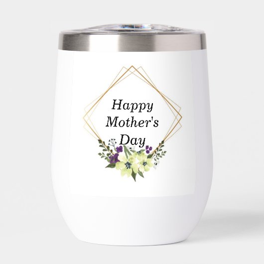 「カスタム母の日の水びん – テキストを追加する」 (正面)