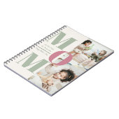 カスタム母の日スパイラルフォトノート | ママ ノートブック (左側)