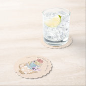 カスタム母の日ティーパーティーお気に入りボックスナプキンス ペーパーコースター (インサイチュ)