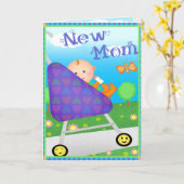 カスタム母の日ニューママ カード (黄色い花)