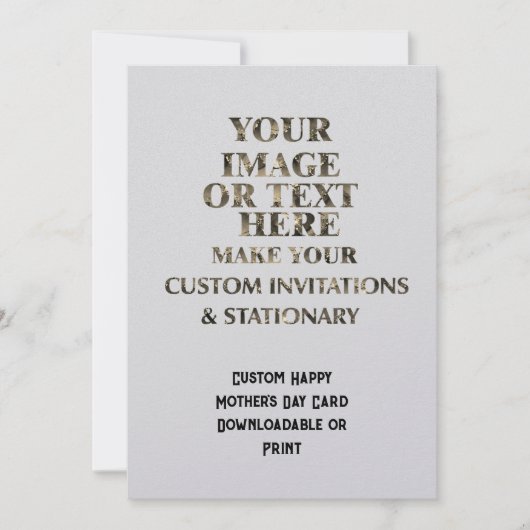 カスタム母の日パーソナライズされたカード母を作成 招待状 (正面)