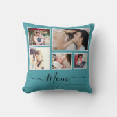 カスタム母の日フォトコラージュ装飾用クッション クッション (正面)