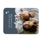 カスタム母の日フォトスクリプトラブマグネット マグネット (横)