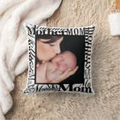 カスタム母の日フォトリバーシブルピロー クッション (ブランケット)