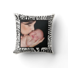 カスタム母の日フォトリバーシブルピロー
