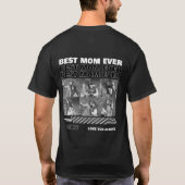 カスタム母の日フォトTシャツ、パーソナライズド90年代 Tシャツ (裏面)
