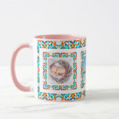 カスタム母の日ムームママフォトティーコーヒー マグカップ (左)
