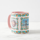 カスタム母の日ムームママフォトティーコーヒー マグカップ (正面左)