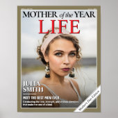 カスタム母の日誌カバー、母への贈り物 ポスター (正面)