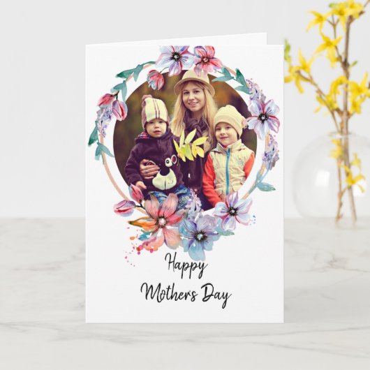 カスタム母の日 カード (黄色い花)