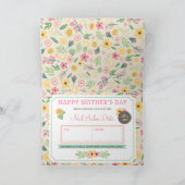 カスタム母の日「クーポンギフト」グリーティングカード カード (内部)