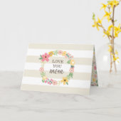 カスタム母の日「クーポンギフト」グリーティングカード カード (黄色い花)