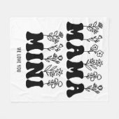 カスタム母の日 フリースブランケット (正面(横))