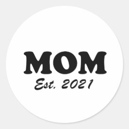 カスタム母の日，母の日，誕生日プレゼント ラウンドシール