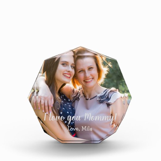 カスタム母の日Keepsakeフォトブロック フォトブロック (正面)