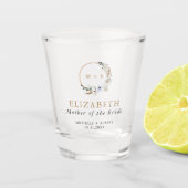 カスタム母の花嫁の贈り物ボホ結婚の ショットグラス (正面)