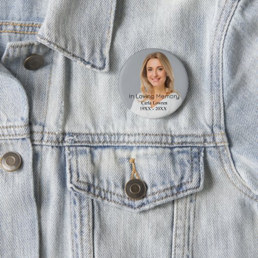 カスタム母写真記念パーソナライズされた碑 缶バッジ (インサイチュ)