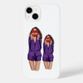 カスタム母，母，娘，母の日，贈り物， Case-Mate iPhoneケース (裏面)