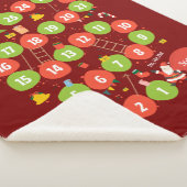 カスタム毛布ギフトボードゲームのスライドとラダー シェルパブランケット (3/4)