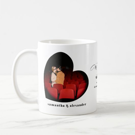 カスタム氏の結婚アニバーサリー・フェイバー2 コーヒーマグカップ (左)