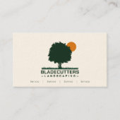 カスタム気に芝生造園名刺 名刺 (正面)