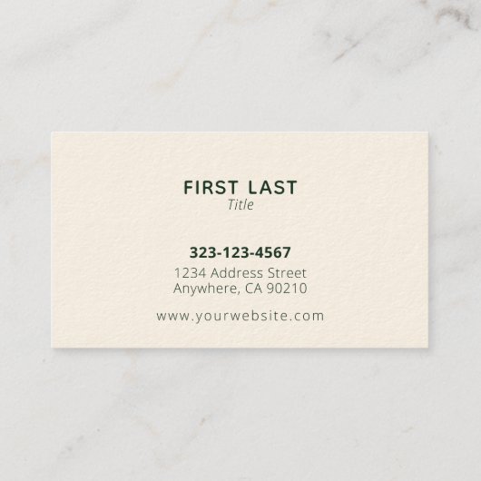 カスタム気に芝生造園名刺 名刺 (裏面)