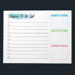 カスタム水の色パーソナライズされた一覧へ ノートパッド<br><div class="desc">Water color To-Do Listメモ帳を使用しカスタムて、タスクの整理と優先順位パーソナライズされた付けを行う。効率性とパーソナライズを目的に設計されたこのメモ帳は救済、日々のプランや週単位のプランに最適なツールである。このカスタマイズシンプル可能なメモ帳を使用してTo Doリストを整理する効果的な方法を見つける。あなたはの業務プロジェクトへの取り組み、家事の管理、個人ゴールの計画など、このメモ帳は澄ん、優先順位を設定するための構造を提供する。メモ帳を自分の名前でカスタマイズし、毎日の計画ルーチンにユニークなtouchを追加する。さらに、セクションのヘッダをカスタマイズ特定のニーズに合わせて自由に設定できる。タスクをプロジェクト、期限、重要度で分類する場合でも、この催涙メモ帳を使用すると遠くに、ワークフローに合わせてセクションをカスタマイズできます。水彩デザインは各ページに美しいtouchを加え、あなたの計画プロセスに創造性とインスピレーションを与える。その便利な涙の遠くにページで、外出先でTo Doリストを簡単に取ったり、デスクに保表示して一日を通して素早く参照することができる。Water color To-Do Listメモ帳を使用しカスタムて、日々の生産性と効率をパーソナライズされた向上させる。組織を維持し、タスクの優先順位を設定し、簡単にゴールを達成する。あなたはは忙しプロフェッショナル、学生、ホームメーカーなど、日常生活の中で欠かせない存在となる。カスタマイズ可能なメモ帳を使用して、団体や組織とカスタマイズの機能を活用。毎日の計画を立て澄んて、生産性の急上昇を見守る。お客様のカスタムの水の色パーソナライズされたTo-Doリスト今日のメモ帳を注文し、より多くの整理と達成の喜びを経験する。</div>