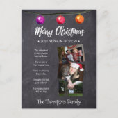 カスタム水の色，クリスマスニュースレター，写真 シーズンポストカード (正面)