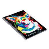 カスタム水カラーコルギ ノートブック (右側)