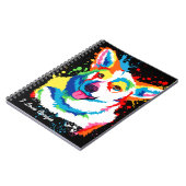 カスタム水カラーコルギ ノートブック (左側)