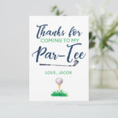 カスタム水カラーゴルフサンキューカード サンキューカード (スタンド正面)