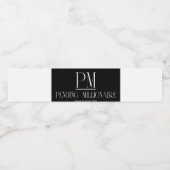 カスタム水ボトルラベル（8.25インチx 1.75インチ） ペットボトルラベル (シングルラベル)