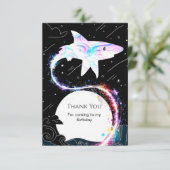 カスタム水中深海シャーク誕生日 サンキューカード (スタンド正面)