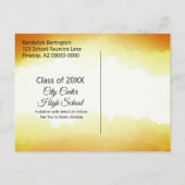 カスタム水彩クラス懇親会日付の保存 ポストカード (裏面)