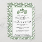 カスタム水彩ケルトクローバーシャムロックアイルランド 招待状 (正面/裏面)