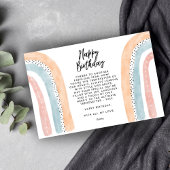 カスタム水彩ハッピーバースデー母グリーティングカード カード