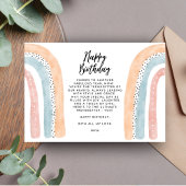 カスタム水彩ハッピーバースデー母グリーティングカード カード