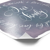 カスタム水彩書道プリント | 6 x 6ファミリ フォトプリント            (角)