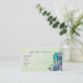 カスタム水彩熱帯産オウム事業 名刺 (スタンド正面)