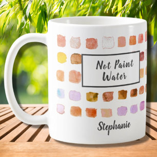 カスタム水彩画家錆絵を描水無 コーヒーマグカップ