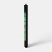 カスタム水彩画 アメリカカケス 森林の木々  SAMSUNG GALAXYケース (左側面)