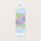 カスタム水彩自立イヤリング表示カード 名刺 (外部フラット)