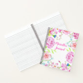 カスタム水彩花ノート ノートブック (内部)