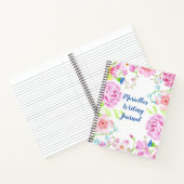 カスタム水彩花ノート ノートブック (内部)