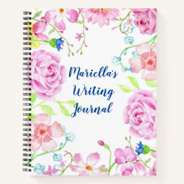 カスタム水彩花ノート ノートブック