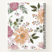 カスタム水彩花レシピ ノートブック (裏面)