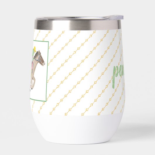 カスタム水彩馬レースジョッキーダービー金ゴールド (左面)