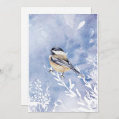 カスタム水彩《鳥》アメリカゴガラ鳥野獣アート 招待状 (正面/裏面)
